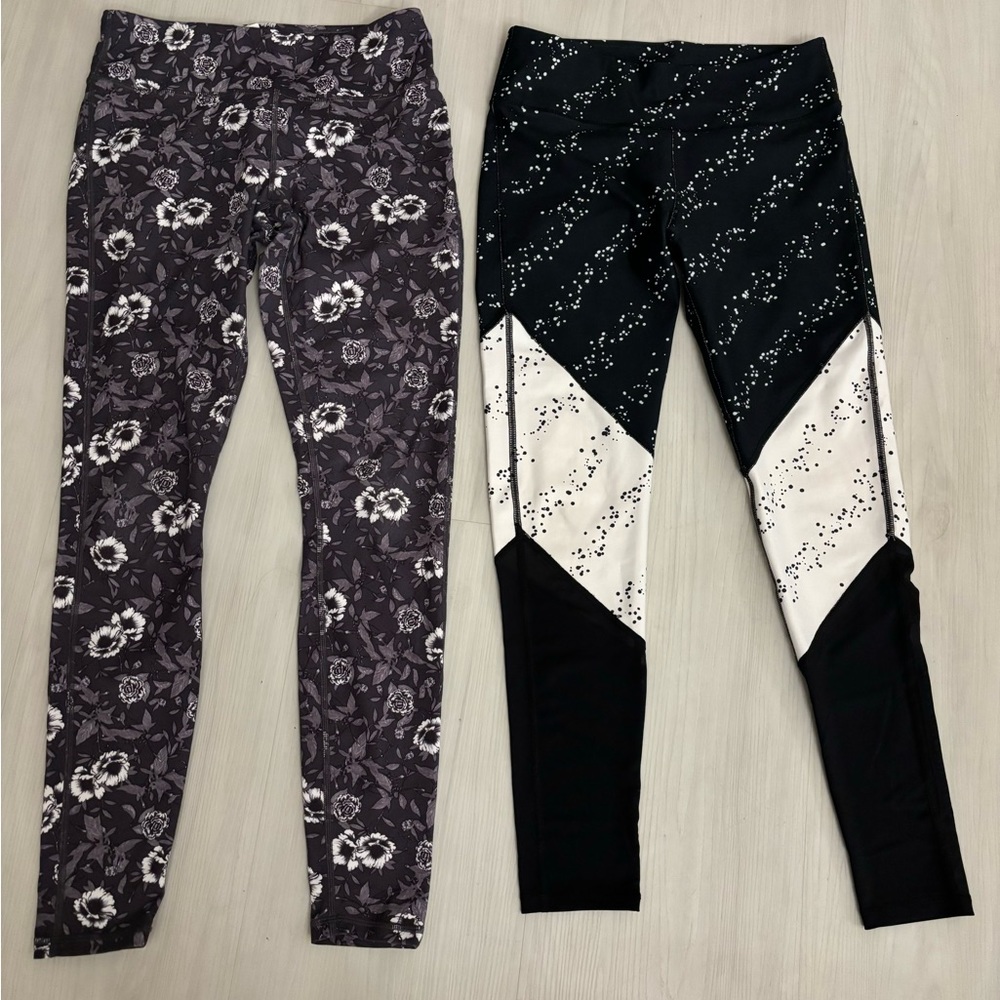 2 pair of Fabletics leggings X-Small full length like new condition